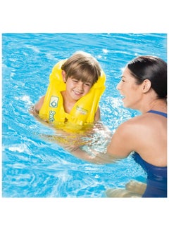 Bestway 32034-Inflatable Swim Safe Vest Step B 51x46cm/20"x18", Yellow  - Image 2