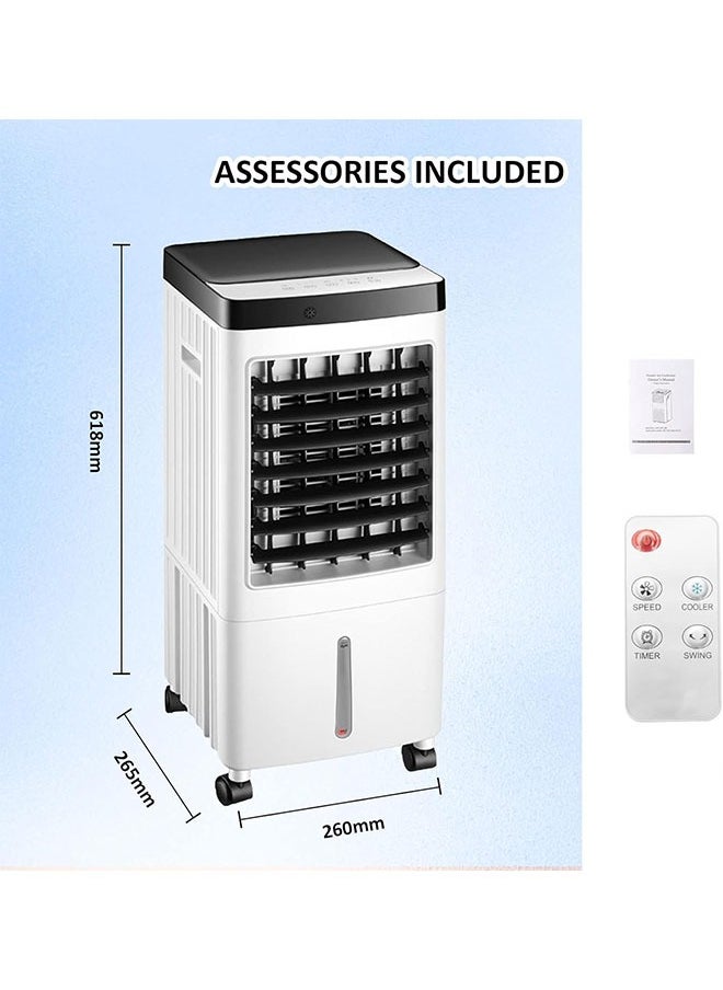 Beauenty - Evaporative Air Cooler, TDOO Cooling Fan with 3 Modes & 3 Speeds, Windowless Air Conditioner with 12-H Timer Remote Control - Image 1