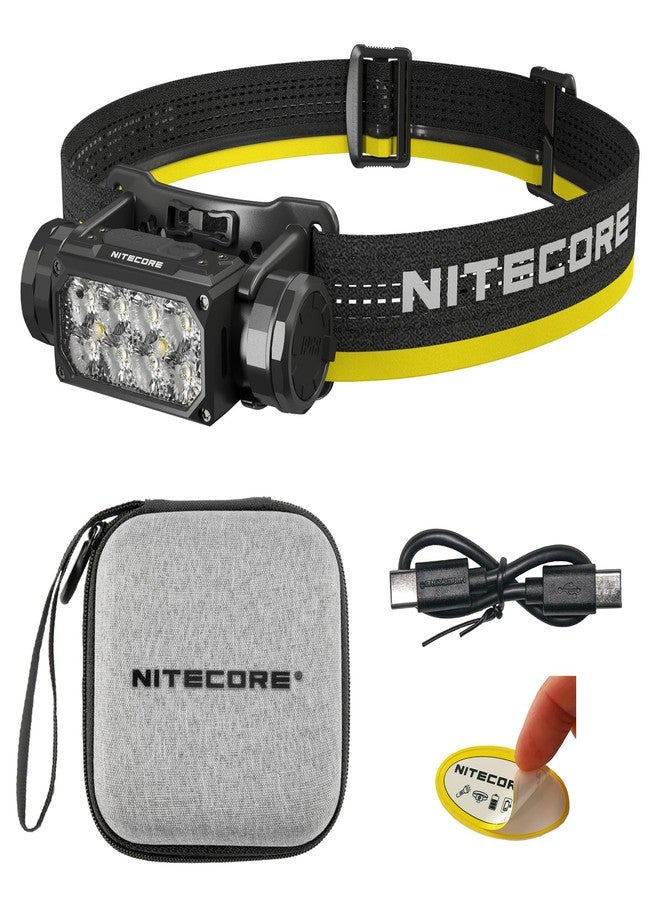 Nitecore HC65 UHE 2000 Lumen Heavy Duty Metal Headlamp, USB-C Rechargeable with White, Red, and Reading Lights Sticker for Camping, Hiking, Hunting, and Industrial Works - Image 1