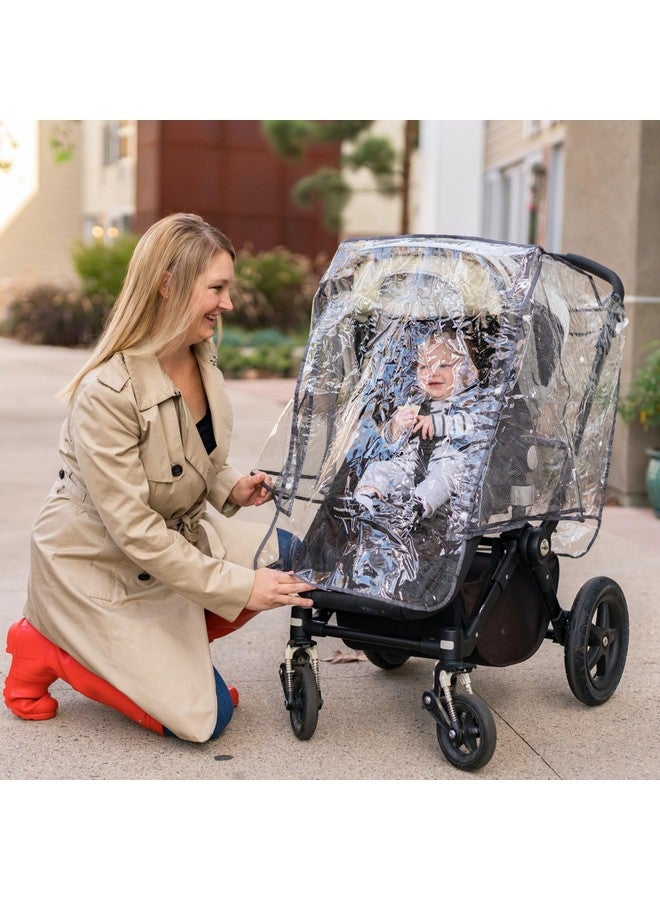 J.L. Childress J.L. Childress Stroller Rain Cover - Universal Stroller Poncho - Stroller Accessory - Ventilated Baby Weather Shield and Protection Rain Cover  - Image 3