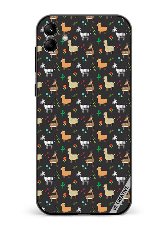 VR CREATIVE Protective Case Cover For Samsung Galaxy A04 Jungle Animals Pattern Design Multicolour - Image 1