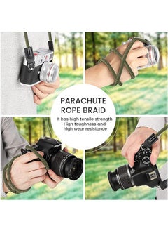 LENND Camera Strap Vintage 100cm Nylon Climbing Rope Camera Neck Shoulder Strap Suitable for Nikon Sony Canon Panasonic Fujifilm Olympus Micro Single and DSLR Camera  - Image 4