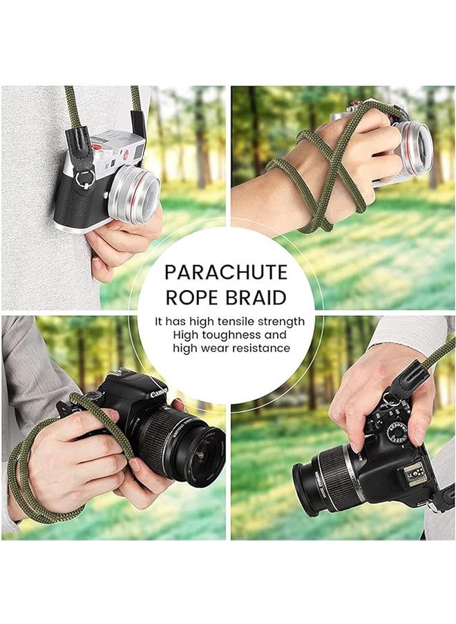LENND Camera Strap Vintage 100cm Nylon Climbing Rope Camera Neck Shoulder Strap Suitable for Nikon Sony Canon Panasonic Fujifilm Olympus Micro Single and DSLR Camera  - Image 4