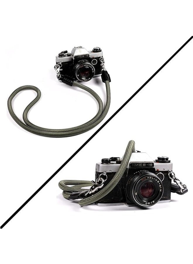 LENND Camera Strap Vintage 100cm Nylon Climbing Rope Camera Neck Shoulder Strap Suitable for Nikon Sony Canon Panasonic Fujifilm Olympus Micro Single and DSLR Camera  - Image 2