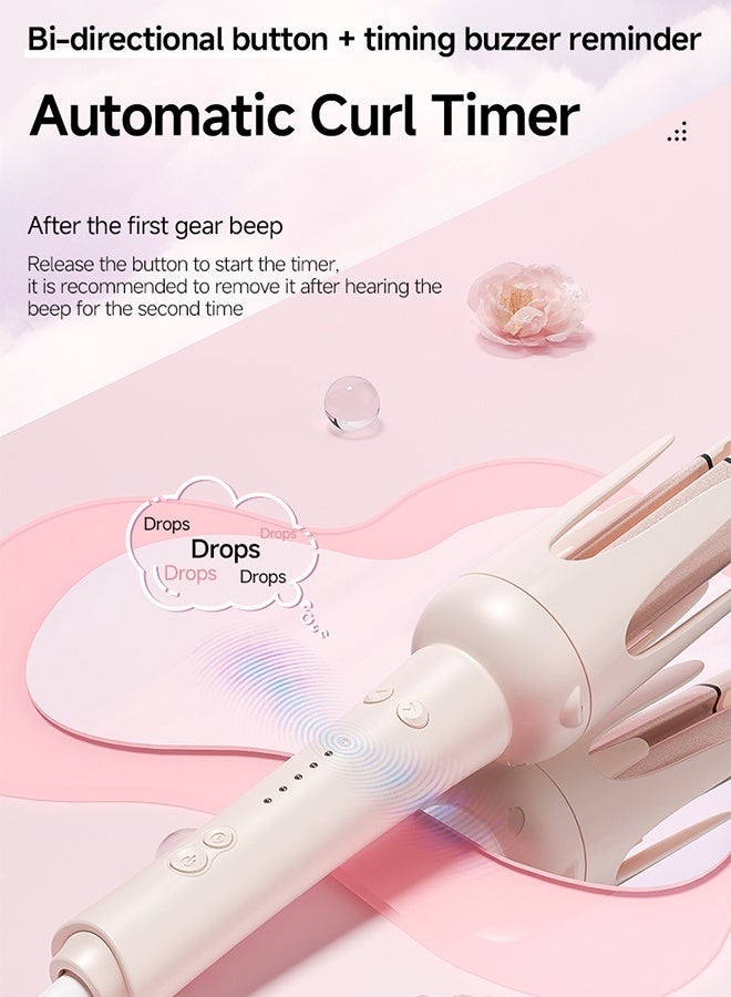 Curling Wand Set, 6-IN-1 Hair Curler Iron, Professional Curling Wand Set, Instant Heat Up Hair Curler with 6 Interchangeable Barrels,  3 Temperature Settings, Interchangeable Barrels for All Hair Types, Ideal for Home and Trave lHair Curler . - Image 5