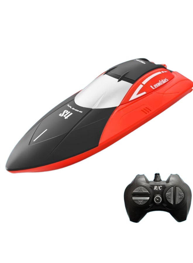 High Speed Remote Control Speedboat Oversized Remote Control Boat Children Charging Wireless Electric Boy Water Toy Boat Model-Color:Gift Box - Blue 100 Minutes Battery Life + Automatic Reset + Gear Adjustment-Specification:Single Rechargeable Battery - Image 5