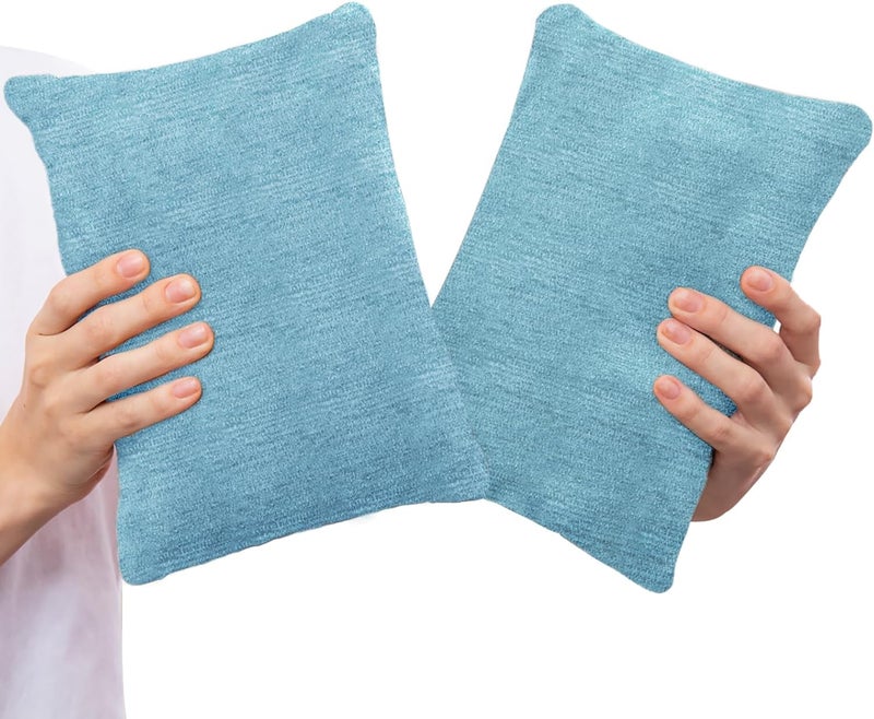 1 MIDDLE ONE Long use oriented quality 1 MIDDLE ONE 2 Pack Small Pillow, Cooling Memory Foam Mini Pillow 11 X 7 Inches for Sleeping, Travel, Nap and Neck, Knee, Lumbar Support, Tiny Cushion for Pet, Dogs (Blue) Economical varied sizing picks - Image 1