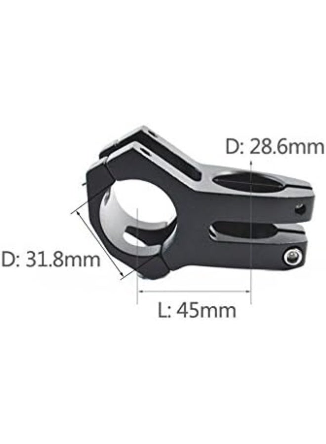 وايك ستيم 31.8 مم 45 مم للدراجات. ستيم دراجة جبلية وايك. ستيم مقود قصير لمعظم الدراجات، دراجة طريق، جبلية، بي إم إكس، دراجة ثابتة، ركوب الدراجات - Image 2