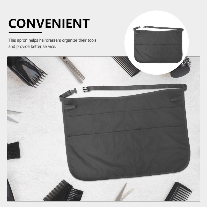 Hair Salon Apron, Multiple Pockets for Scissors and Brushes, Comfortable Fit for Stylists - Image 3