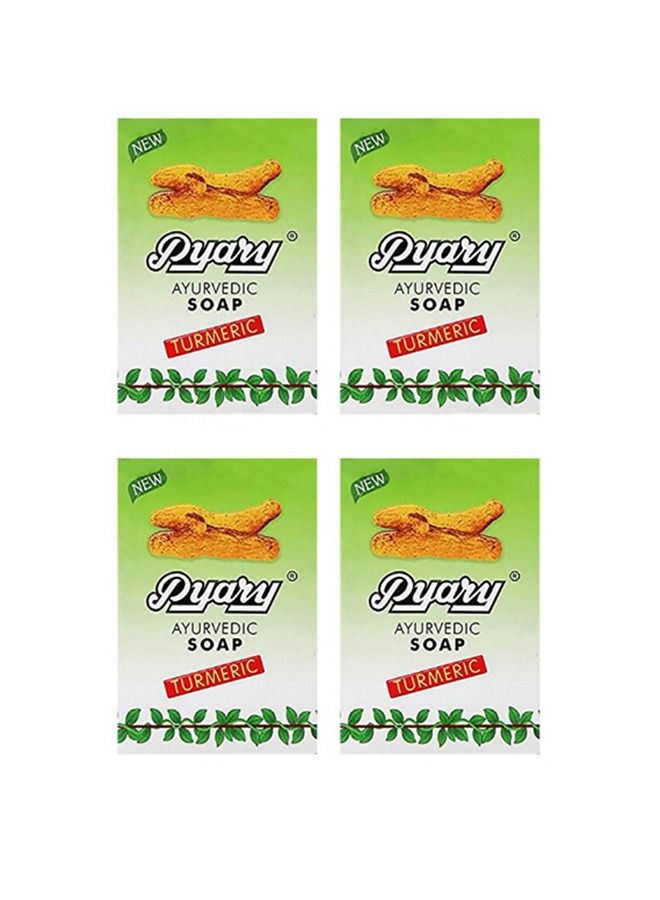 Pyary 4 pieces of Turmeric herbal skin lightening soap