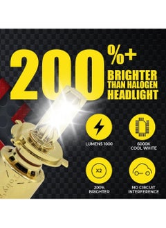 Toby's Toby's U9-H4 Double Beam 200W/Pair Power Original Tested LED Headlight Assembly 20000 Lumens Bright Color With coolingTemperature 6500K  - Image 4