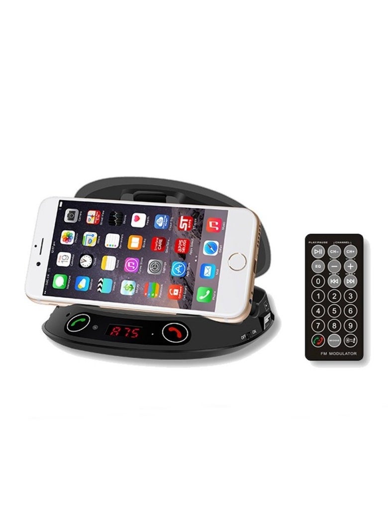 Bluetooth Hands-free FM Transmitter with Phone Holder, MP3 Player with USB Micro SD Connector - pzsku/Z504E82AD94A5D0E3819FZ/45/_/1705564464/4228ab1a-65e3-480f-bd9d-9565e0587d2f