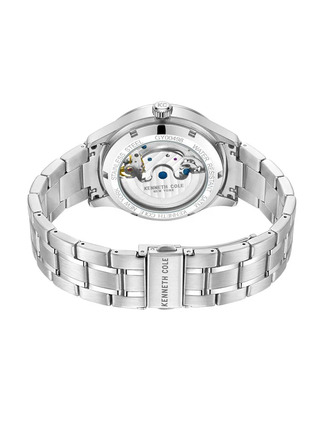 Kenneth Cole New York Kenneth Cole New York 43.5mm Automatic Men's Watch with Green Dial & Stainless Steel Bracelet