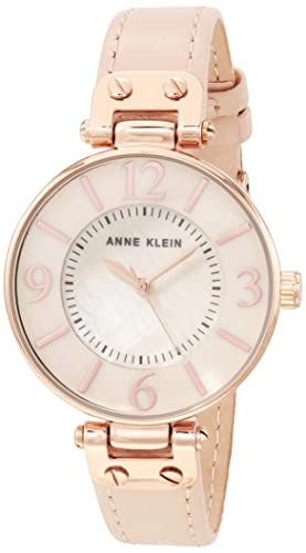 Anne Klein Womens Leather Strap Watch - Image 1