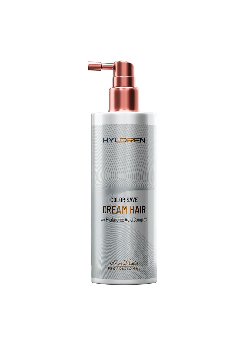 Mon Platin Professional Hyloren Dream Blow Dry Hair Spray Heat Protection for ColoredDry Hair  Color Save Formula Humidity Resistant Smooth Uniform Hair Locks in Moisture High Gloss Shine  250ML 