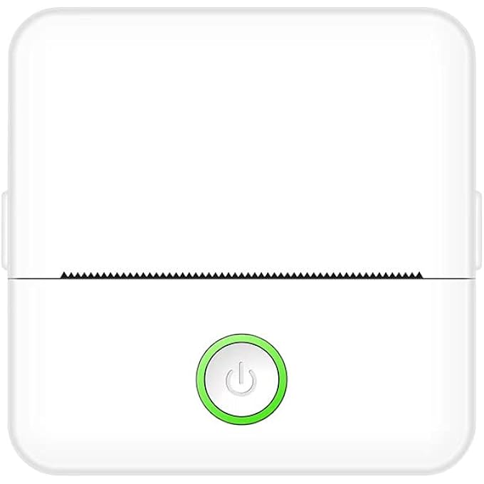 MINI STICKER PRINTER, STICKER MAKER MACHINE WITH 5 STICKER PAPER ROLLS, MINI PRINTER STICKER MAKER FOR LABELS/NOTES, COMPATIBLE WITH IPHONE, ANDROID PHONE & TABLET, WHITE - Image 2