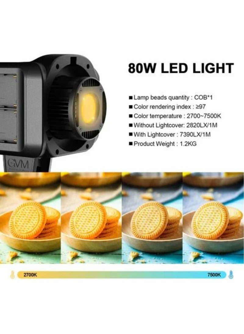 GVM Great Video Maker GVM SD80D Bi Color LED Monolight  - Image 3
