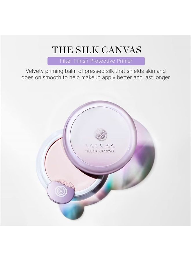 TATCHA تاتشا كانفاس الحرير | برايمر مثالي لمكياج مخملي يساعد المكياج على البقاء لفترة أطول ويجعل البشرة مثالية على الفور، 20 غرام | 0.7 أونصة - Image 2