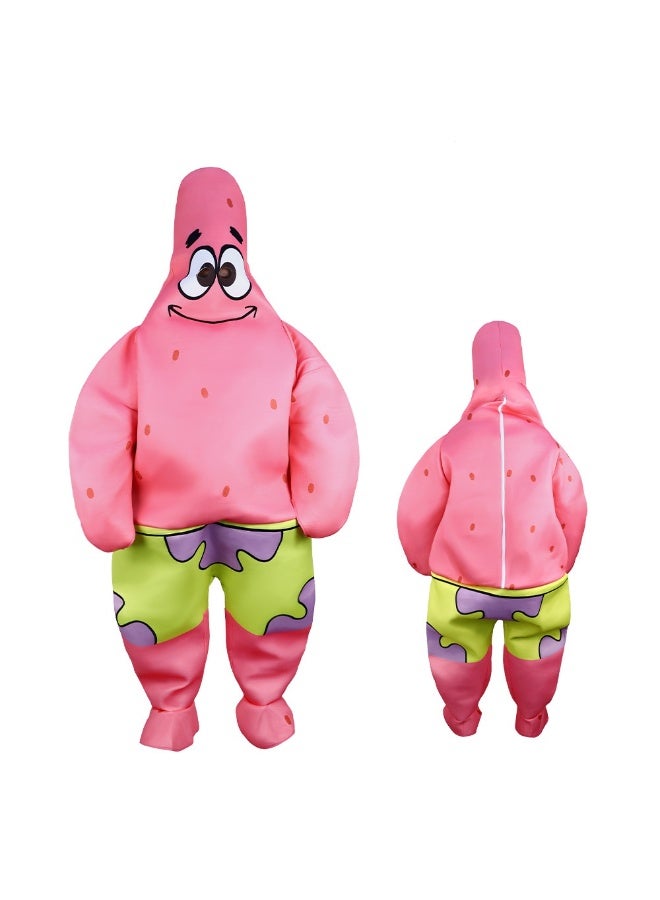 NIBEMINENT At the Halloween party, there was a performance of the big star SpongeBob SquarePants role-playing costume