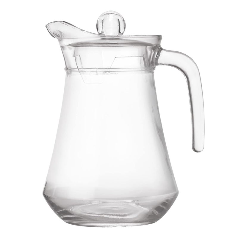 TREO Treo by Milton Conical Fresh 1300 Glass Jug with Lid and Handle 1 Piece 13 Litre Transparent Serve Water Beverages Iced Tea Juices Cocktail Milk Chaas Shakes - Image 3
