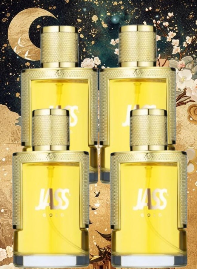 JASS 4 Pieces Jass Gold Perfume 100ML - Image 1