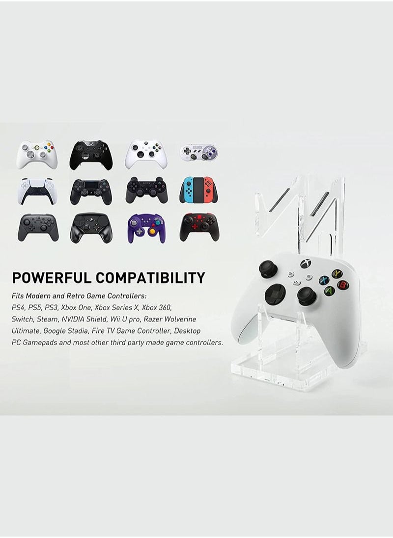 حامل تحكم مزدوج من الأكريليك لأجهزة PS4 / PS5 / Xbox One / Switch Pro