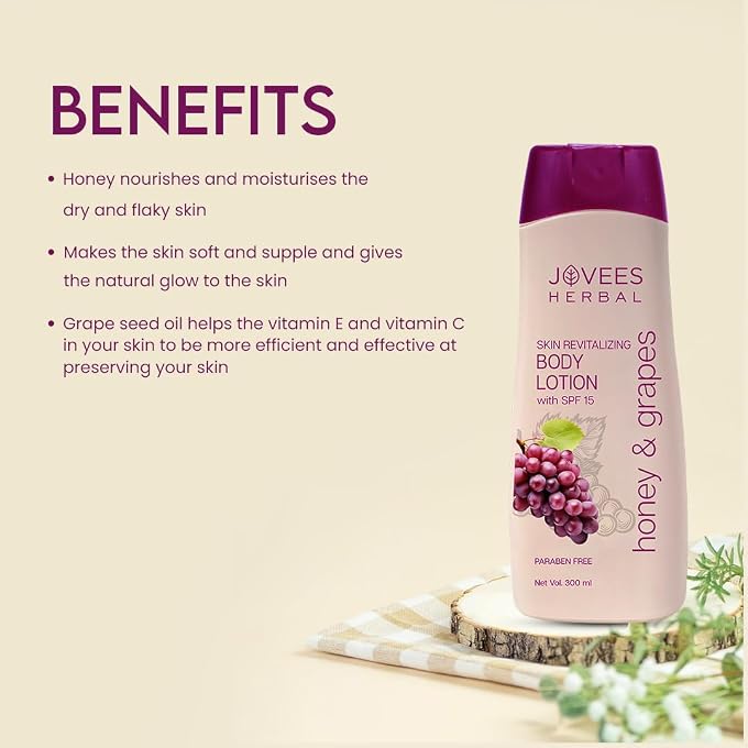 Jovees Honey & Grape Hand & Body Lotion - 200ml - Image 3