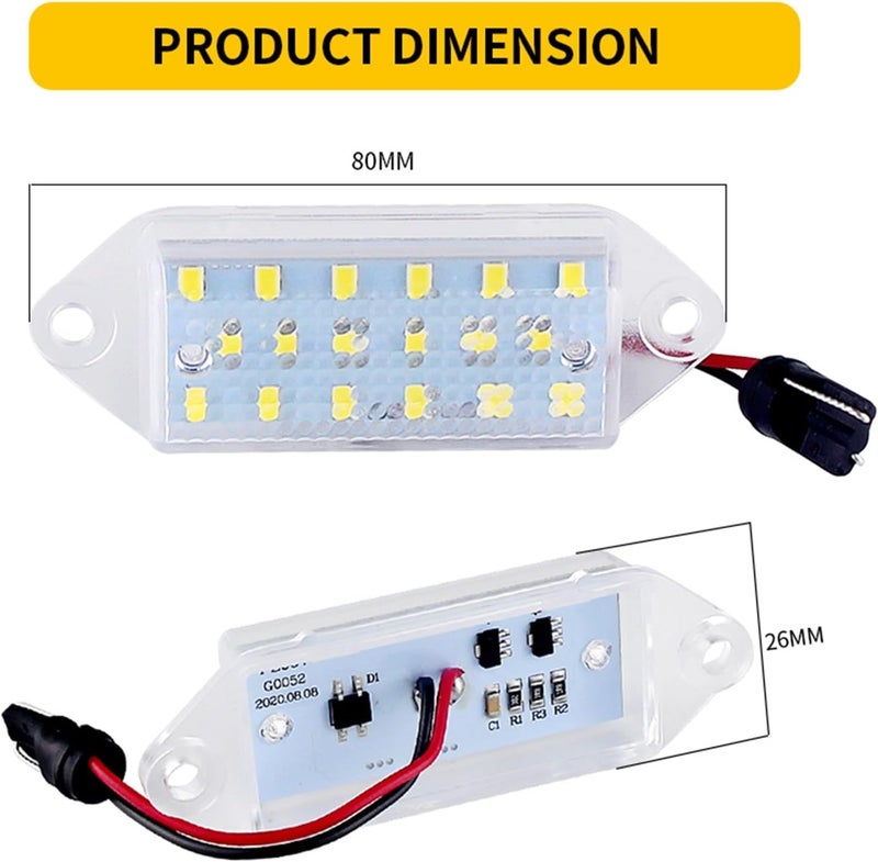 QASULER LED License Plate Light for Mitsubishi Lancer EVO X - Image 2