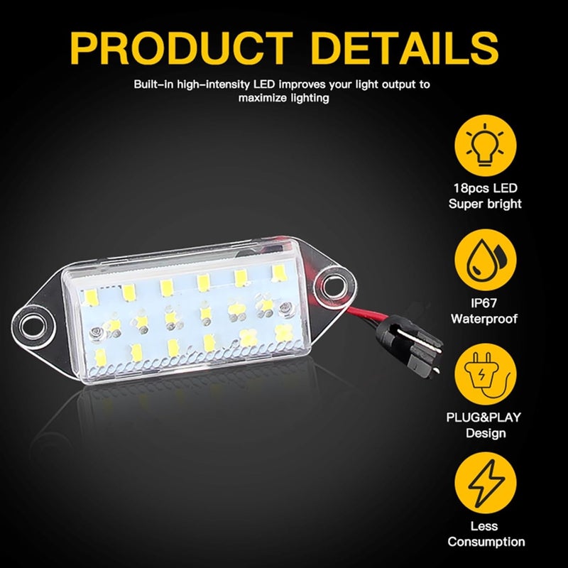 QASULER LED License Plate Light for Mitsubishi Lancer EVO X - Image 4