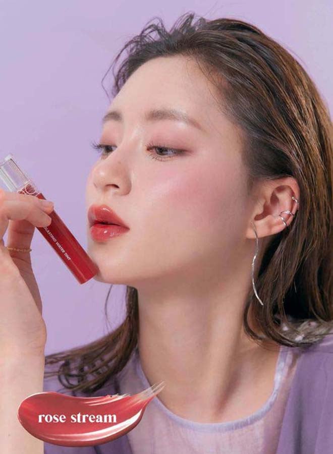 rom&nd [rom&nd] Glasting Water Tint 8 colors | Vivid color, Glossy Finish, Long-lasting, moisturizing, Highlighting, Natural-beauty Lip for Daily Use, K-beauty 4g/0.14oz No.08 ROSE STREAM - Image 3