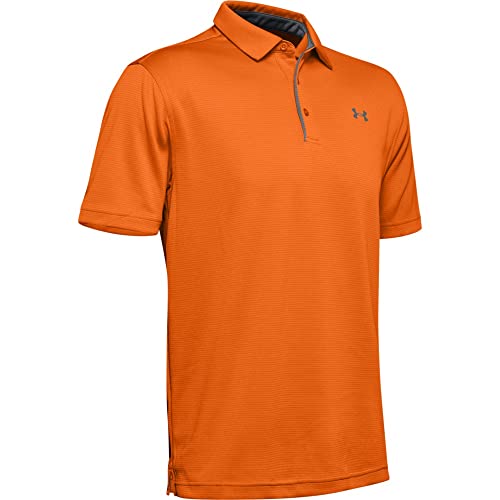 Under Armour Men's UA Tech Polo LG Orange - Image 4