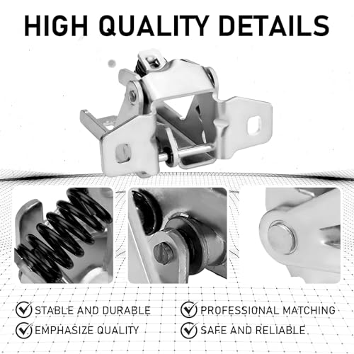 Gagsu Classic Black Metal Door Hinge Upper Driver Side Left Compatible with 1994-2002 Dodge Ram 1500 2500 3500, 1997-1998 Dakota, Front Left Driver Side Upper Door Hinges 55075957AC - Image 3