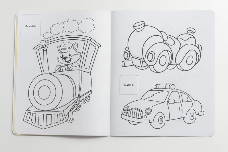 صدف طقم كيدآرت مكون من 12 شمع تلوين وكتاب تلوين - Image 3