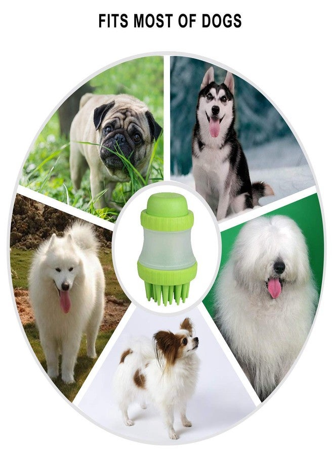 FosCadit Pet Dog Cat Bath Brush Massage Brush Soap Foam Bottle Brush Shampoo Dispenser Shower Brush Scrubber with Removable Washing Comb(Multicolor) - Image 5