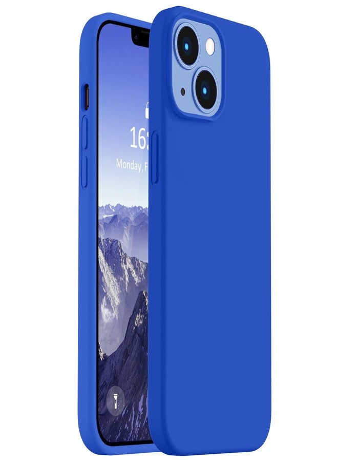 Vooii Compatible with iPhone 14 Case, [Anti-Scratch Microfiber Lining] [Soft Touch Premium Liquid Silicone], Ultra Slim Shockproof Protective Phone Case for iPhone 14 - Klein Blue - Image 1