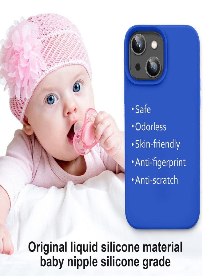 Vooii Compatible with iPhone 14 Case, [Anti-Scratch Microfiber Lining] [Soft Touch Premium Liquid Silicone], Ultra Slim Shockproof Protective Phone Case for iPhone 14 - Klein Blue - Image 5