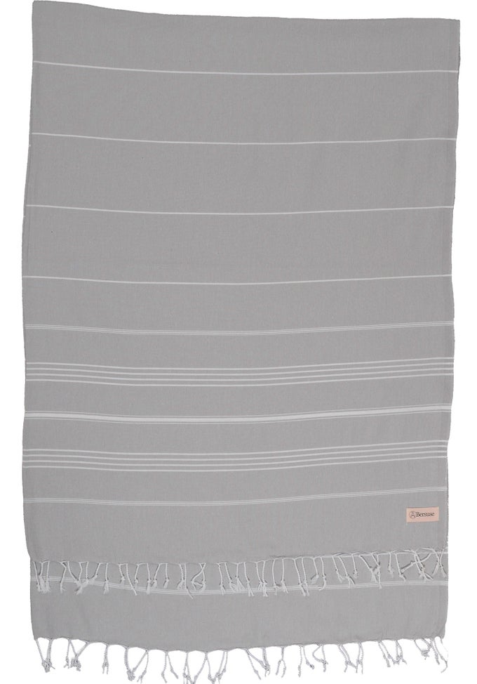 TOWELS ANATOLIA XL BEACH BLANKET THROW BLANKET TURKISH TOWEL 100 COTTON EXTRALARGE QUICKDRY LIGHTWEIGHT PREMIUM PESHTEMAL TOWEL 61X82 INCHES SILVER GREY