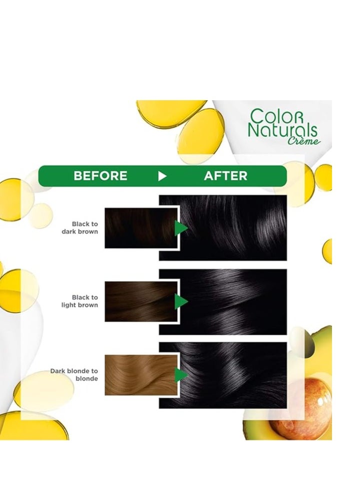 Garnier Garnier Color Naturals Permanent Creme Hair Color - 1 Black 112 ML  - Image 4