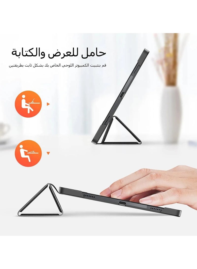 general Compatible with Lenovo Tab P12 12.7 inch 2023 Case Slim Magnetic Trifold Stand Folio Cover for Lenovo Tab P12 Tablet - Image 3