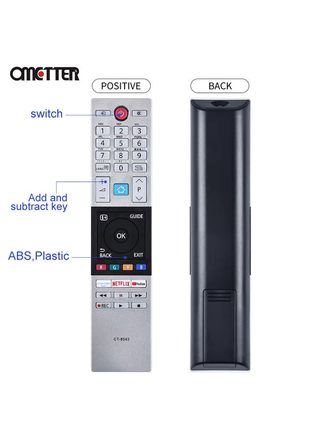 OMETTER NEW For Toshiba HDTV TV Remote Control CT-8543 CT-8528 CT-8541 CT-8533 40L2863DG 32L3963DA 65U6863DG 32L3866DG - Image 4