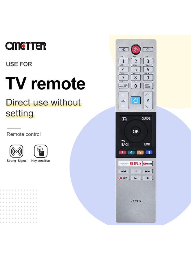 OMETTER NEW For Toshiba HDTV TV Remote Control CT-8543 CT-8528 CT-8541 CT-8533 40L2863DG 32L3963DA 65U6863DG 32L3866DG - Image 5