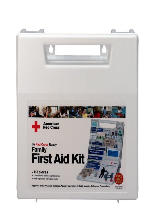 First Aid Only 9161-RC American Red Cross Deluxe Family First Emergency First Aid Kit for Home and Travel, 115 Pieces - Image 1
