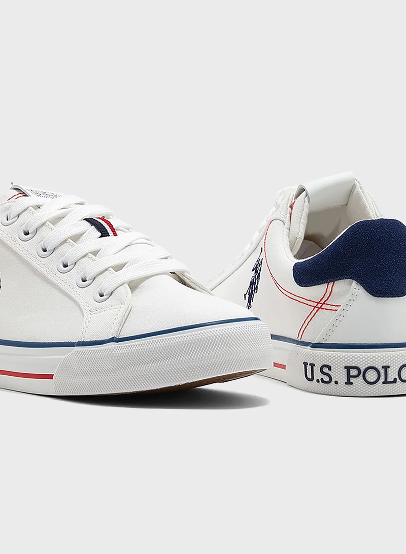 يو اس بولو Lace Up Low Top Sneakers