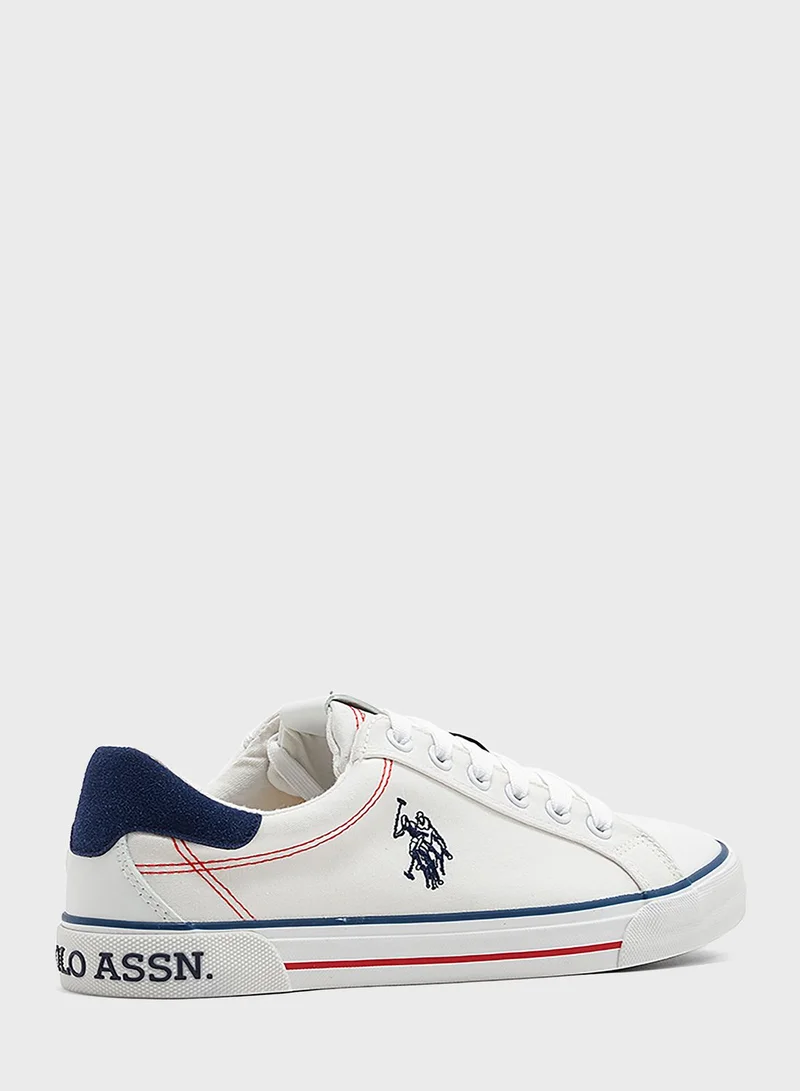 يو اس بولو Lace Up Low Top Sneakers