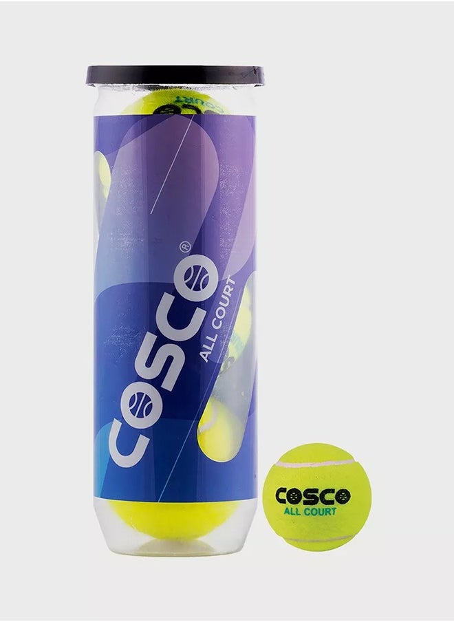 COSCO Cosco All Court Tennis Ball - Pack of 3  - Image 1