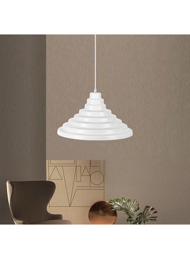 الروضة للإضاءة معلقة سكلار 1 لمبة | حديث ديكور LED E27 معلقة مصباح سقف اضاءة داخلية مصباح معلق دلاية سقف مودرن | مناسبة لأي غرفة | | اللون: أبيض | المقاس: 70x41 سم