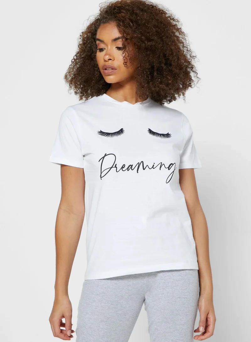 Ginger Slogan Pyjama Set