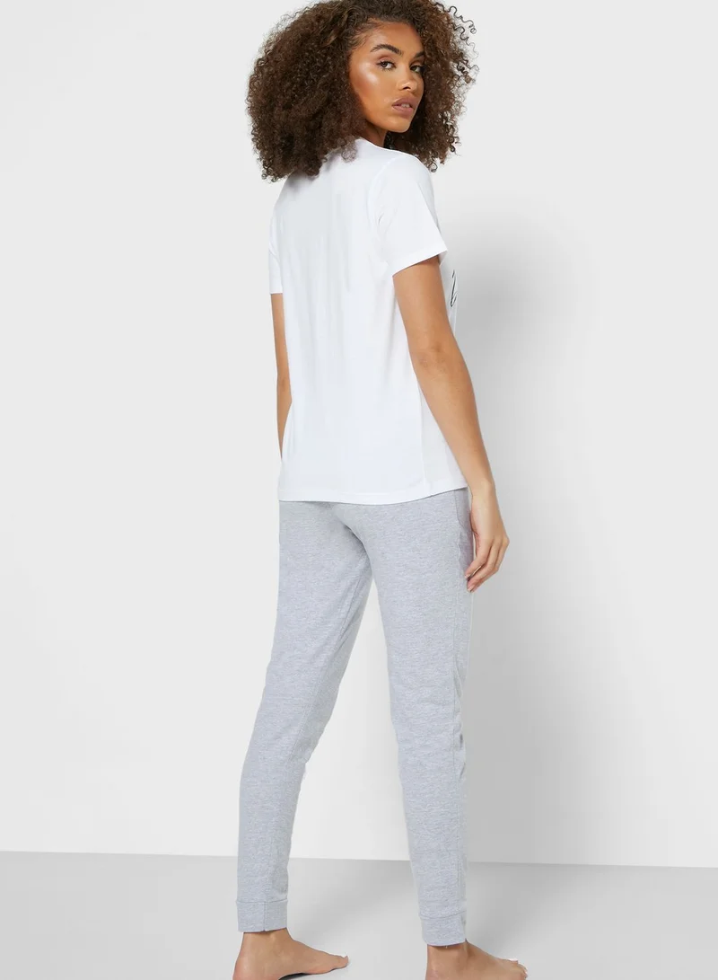 Ginger Slogan Pyjama Set