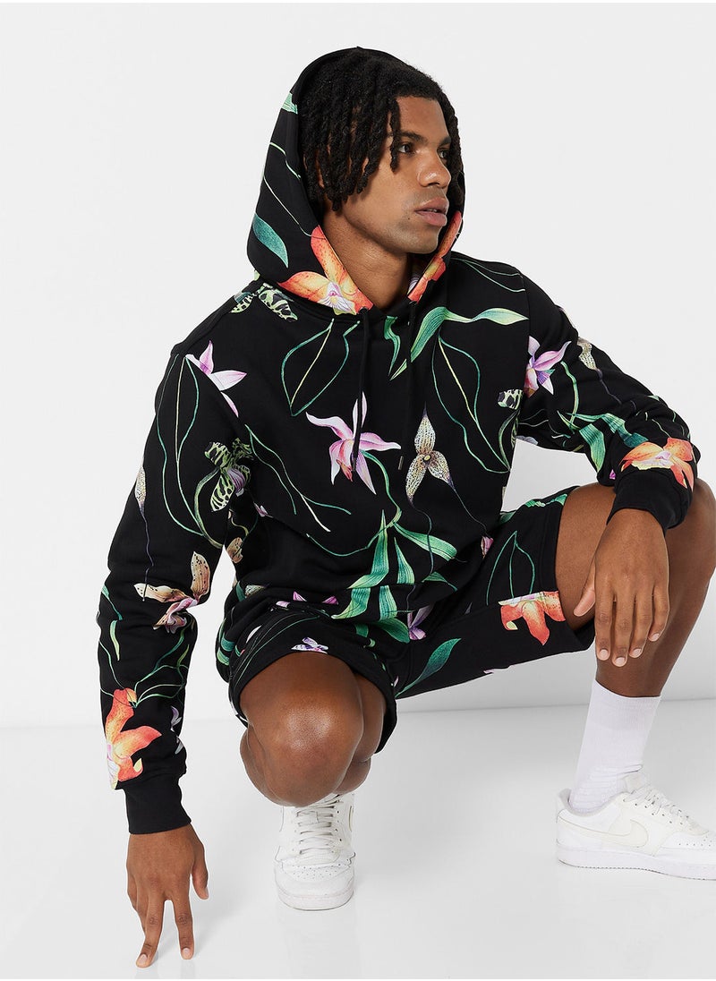 The Hundreds - Ginsburg Floral Relaxed Fit Hoodie - Image 1