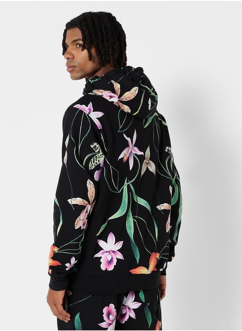The Hundreds - Ginsburg Floral Relaxed Fit Hoodie - Image 1